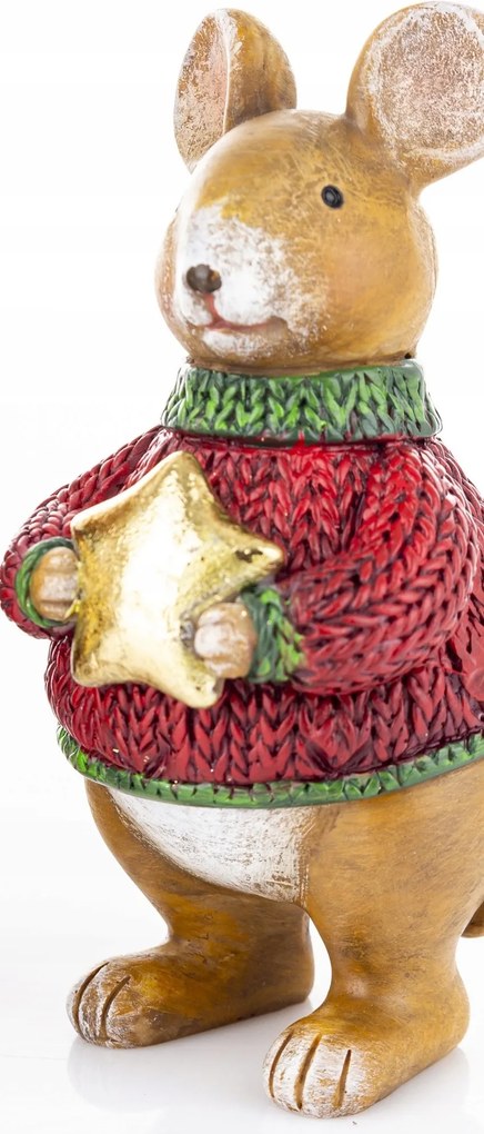 Karácsonyi egér figura csillaggal 173275 Art-Pol