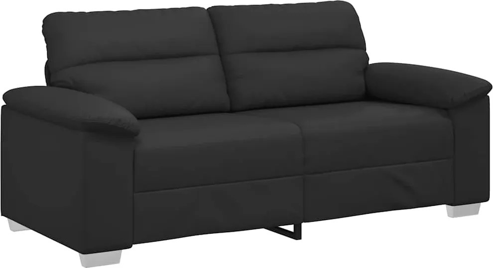 vidaXL kétszemélyes fekete műbőr kanapé 180x81x84 cm
