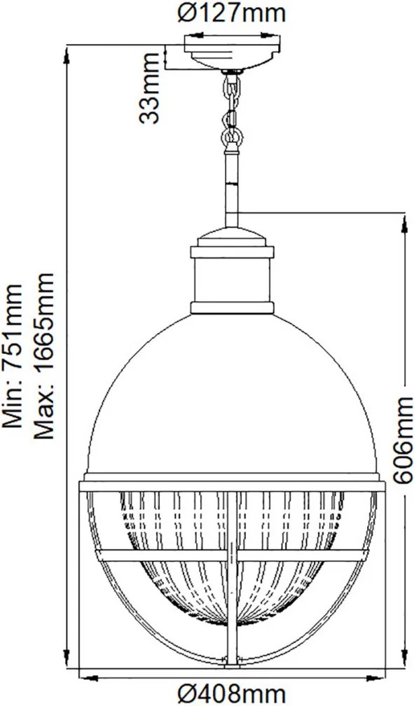 Quintiesse TOLLIS QN-TOLLIS-P-NBR Függőlámpa 1x40W/E27