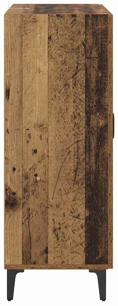 Széf fiókkal Öreg fa 69,5 x 34 x 90 cm Műszaki fa és vas