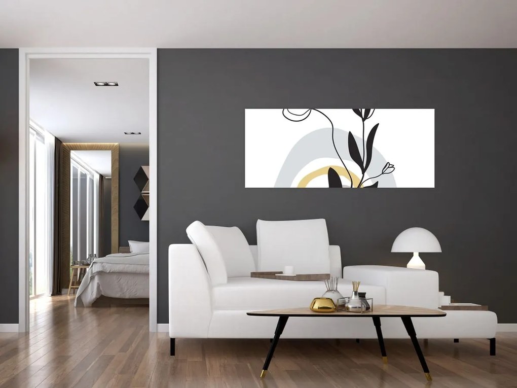 Kép - Virágok vázában N⁰1 (120x50 cm)