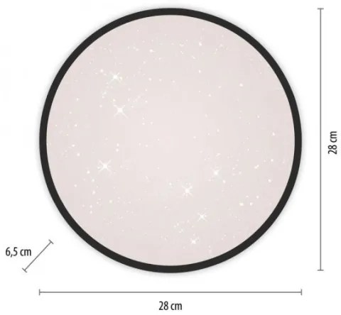 JUST LIGHT. 14293-18 - LED Dimmelhető mennyezeti lámpa KYLE LED/10W/230V fekete