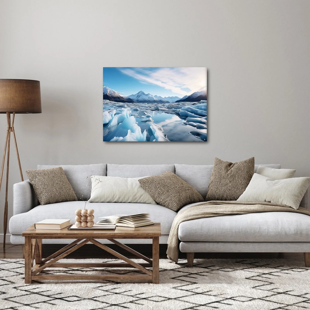 Kép - Gleccser képződmények (70x50 cm)