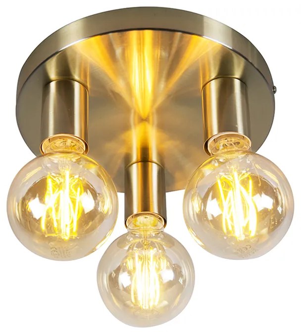 Art Deco mennyezeti lámpa arany kerek - Facil 3