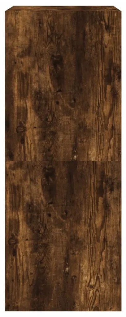 füstös tölgy cipőszekrény 2 kihajtható fiókkal 80x42x108 cm