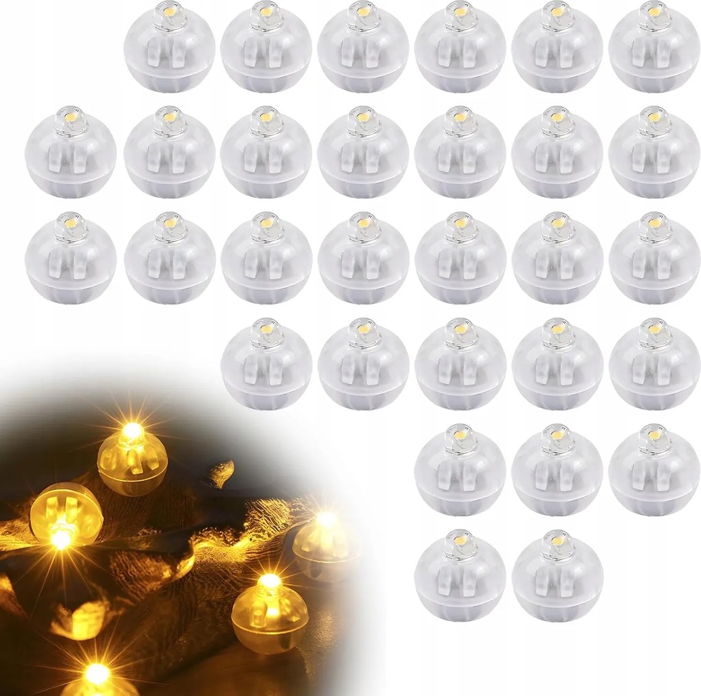 Led elemekkel lufikhoz és dekorációhoz 100x Meleg fehér Esküvő