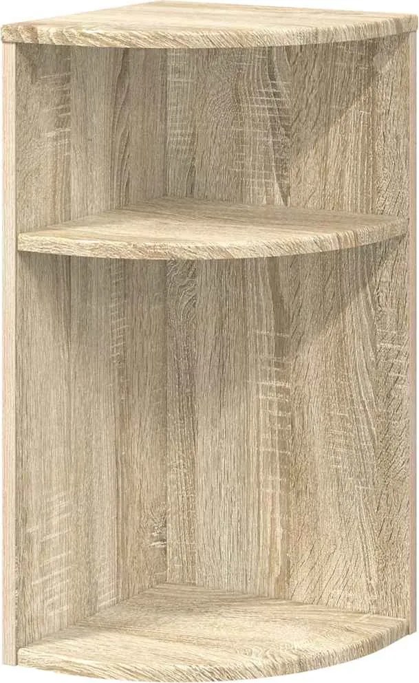 vidaXL Végasztal Sonoma tölgy 29,6 x 29,6 x 60 cm Faanyag