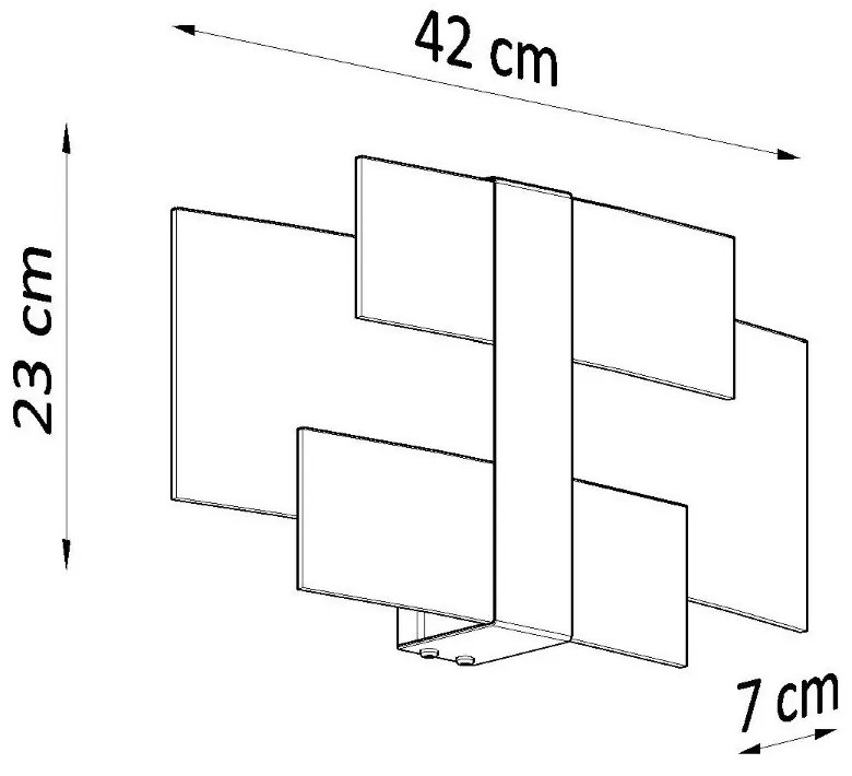 Fehér fali lámpa Marett – Sollux