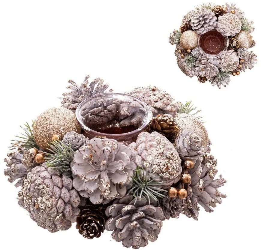 Műanyag-üveg gyertyatartó – Casa Selección