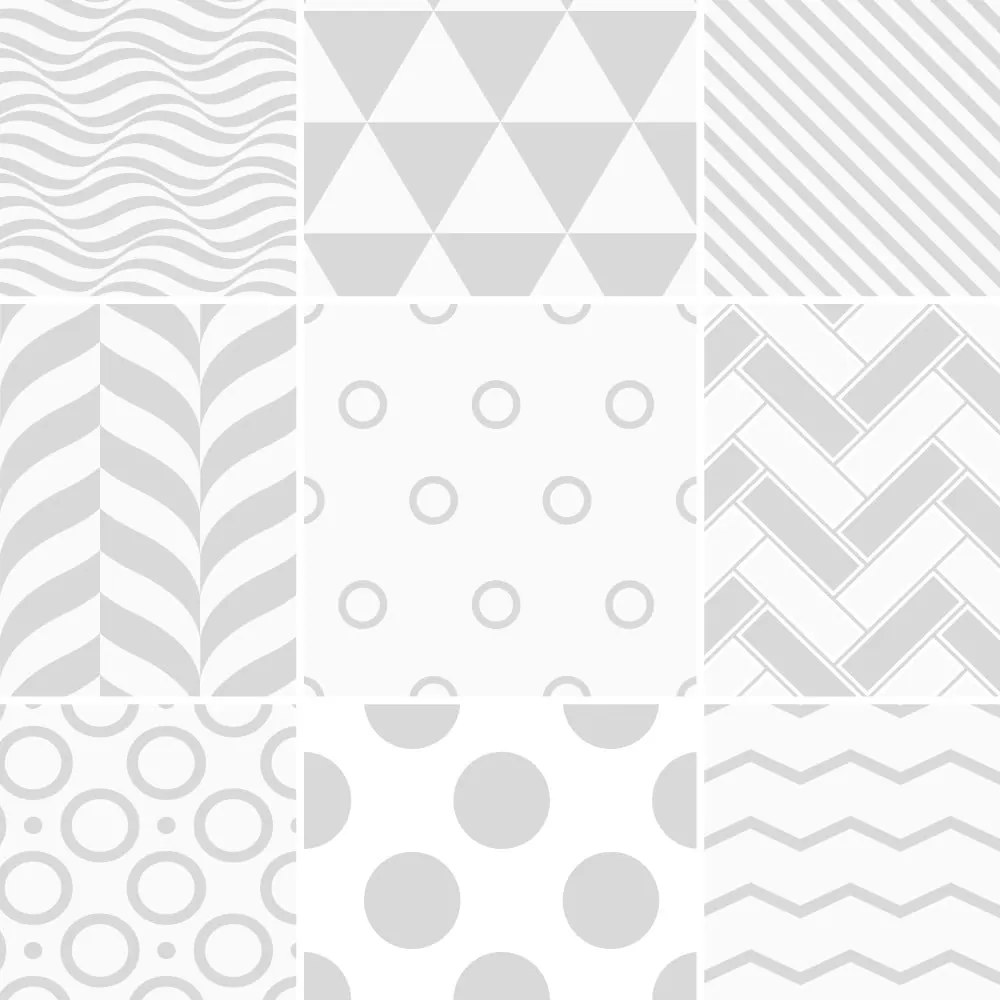 Finnish 9 részes dekorációs falmatrica szett, 15 x 15 cm - Ambiance