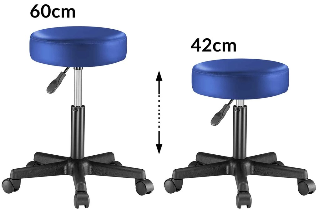 Casaria® Gurulós puff - kék