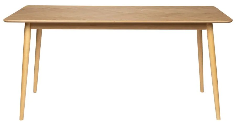 Étkezőasztal tölgyfa dekorral 90x180 cm Fabio – White Label