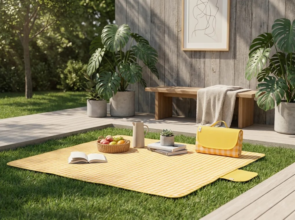 Összecsukható piknik strandalátét PIKNIX 145x200 cm - több színben Termék színe: Kék