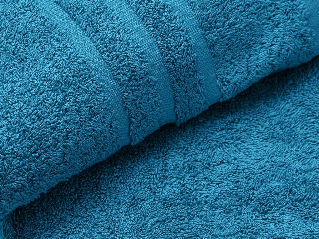 Comfort azúrkék fürdőlepedő 70 x 140 cm, 100% pamut