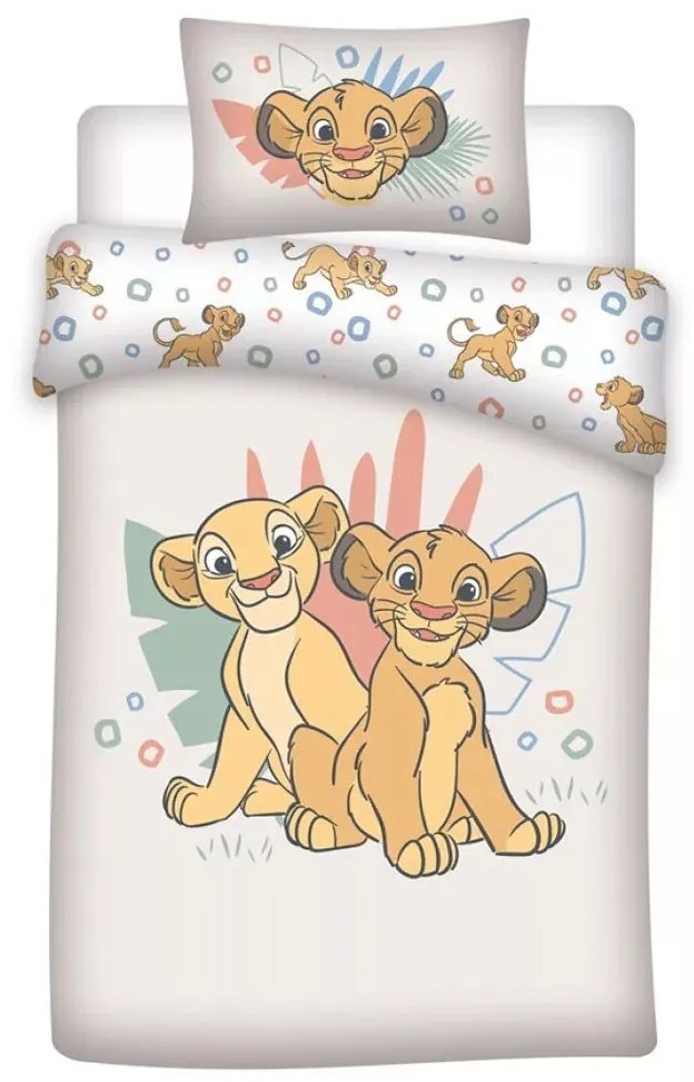 Disney Az Oroszlánkirály Duo gyerek, ovis ágyneműhuzat 100×140 cm, 40×60 cm
