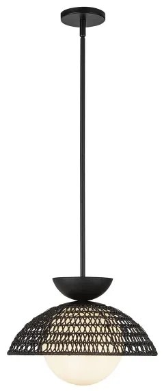 Alora Mood ALM-PERTH-P-BK - PERTH rúdon függő csillár 1xE27/60W/230V átm. 37,5 cm fekete