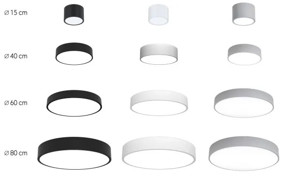 Immax NEO 07143-GR15BD- KÉSZLET 2x LED Mennyezeti lámpa RONDATE 12W/230V Tuya szürke + távirányító