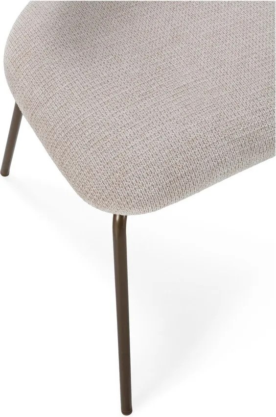 Bézs-natúr színű kárpitozott étkezőszék Olimpia – MOME