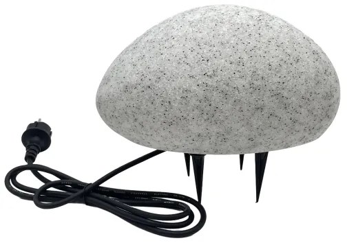 Kültéri dekorlámpa LUMISTONE 1xE27/15W/230V IP65 átmérő 26,5 cm