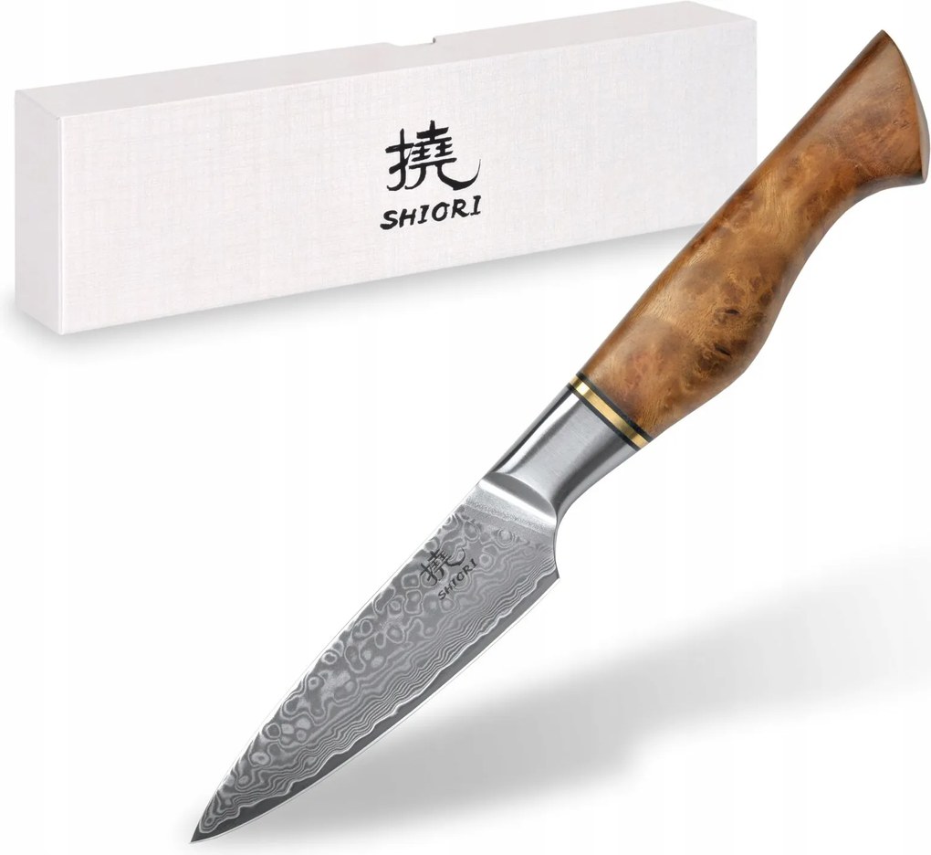 Shiori Shoto by Jakub Száraz damaszkuszi acél hámozó kés 9,50cm