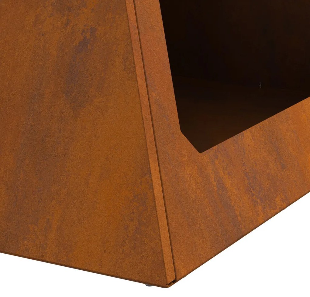 Tűzrakó Barna 50 x 50 x 51 cm időjárásálló acél