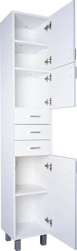 Viva STYLE fürdőszobai ÁLLÓSZEKRÉNY 192 magas POLCOS - JOBBOS - 35 x 33 x 192 cm
