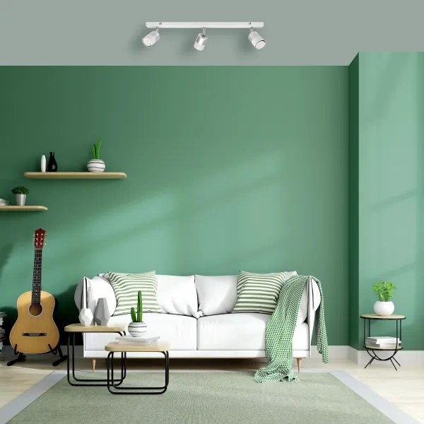 LED Spotlámpa TUBSSON 3xGU10/4,8W/230V fehér/fényes króm