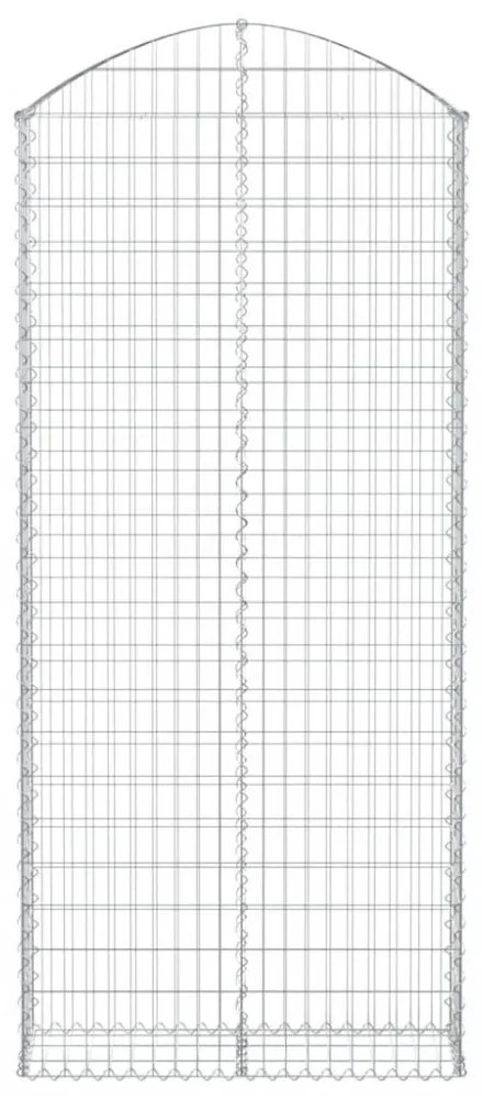 íves horganyzott vas gabion kosár 100x30x220/240 cm