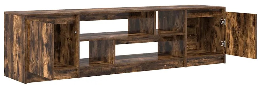 füstös tölgy színű szerelt fa TV-szekrény 188,5x41x50 cm