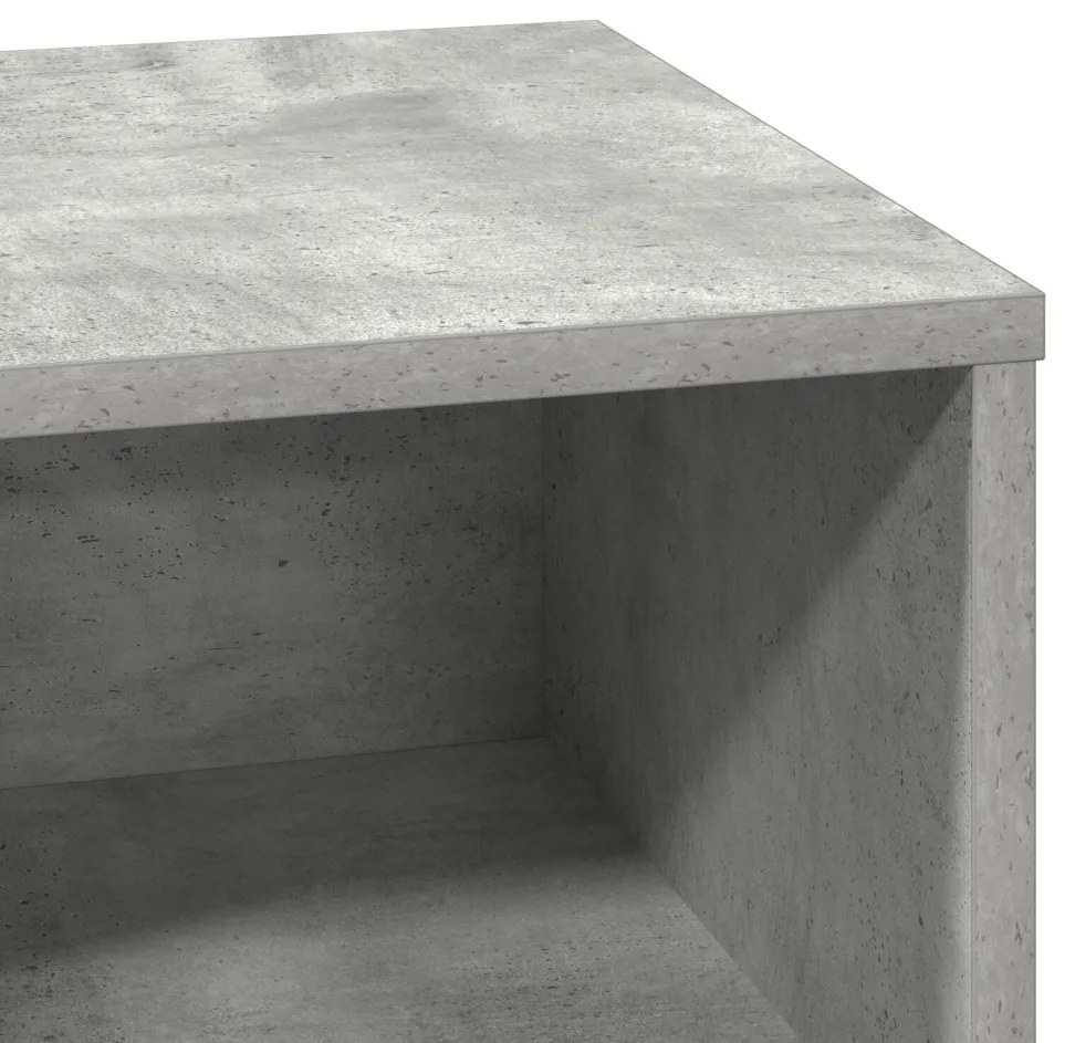 LED-es Éjjeli Asztal Beton Szürke 50x34,5x50 cm