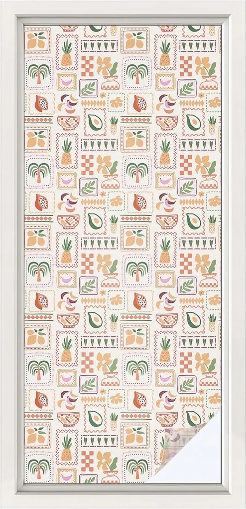 Szélvédőfólia Adatvédelem Folklór minták 50x116 cm