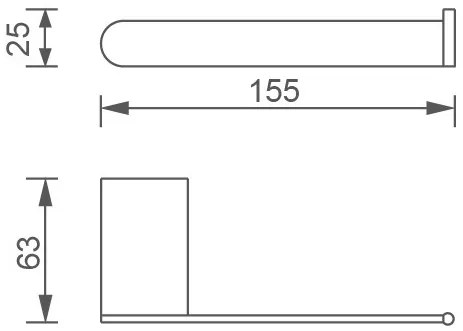 Novaservis - WC-papír akasztó Titania Naty króm, 66610.0