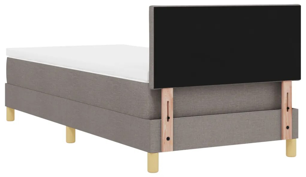 Boxspring ágy matraccal, topszínű, 90x200 cm, szövet