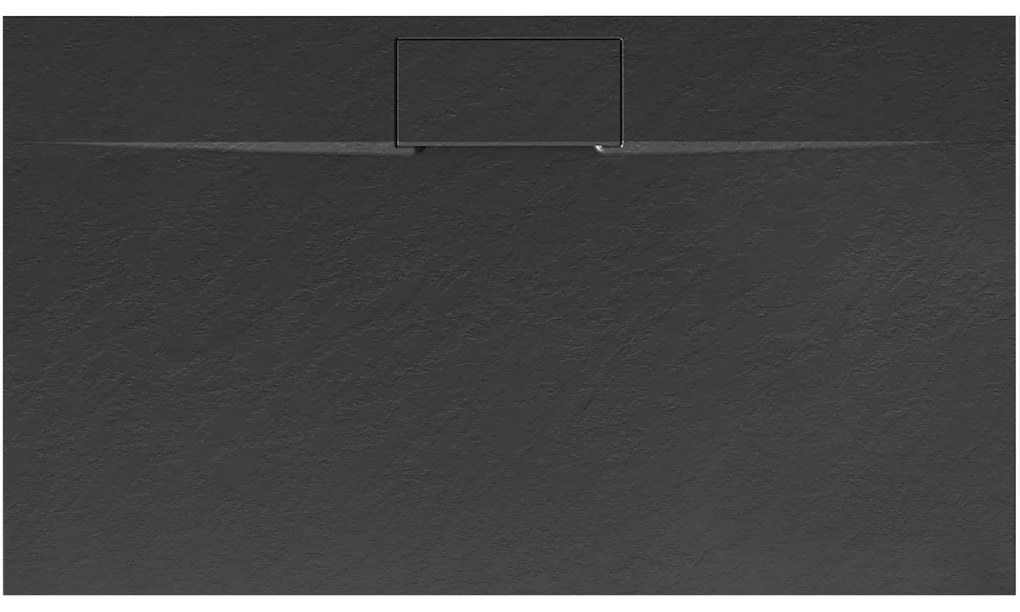 Zuhanytálca Bazalt long Black 80x120