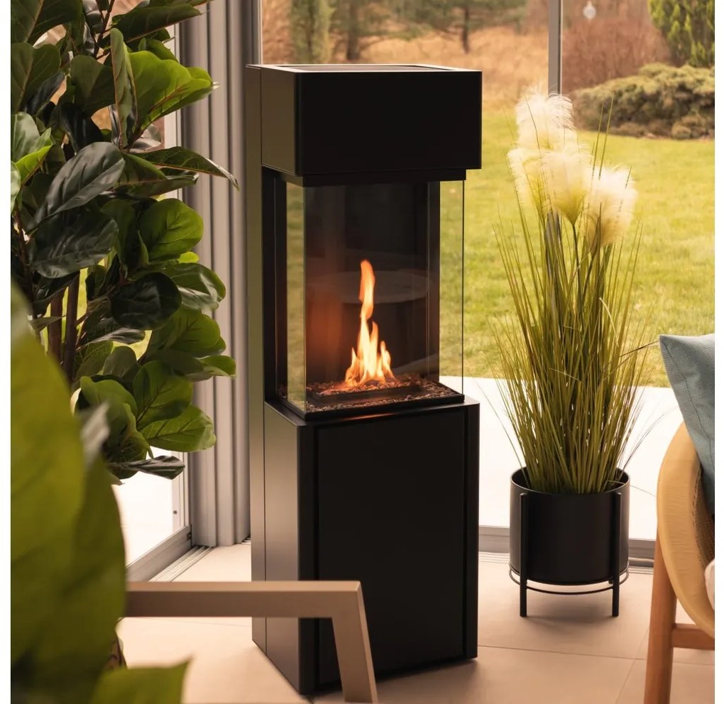 Planika Arcticon BEV - BIO kandalló távirányítással 126,2x40 cm 3,5kW