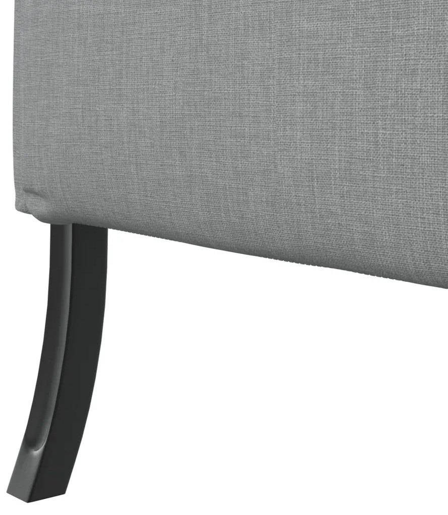 Magas Háttámlású Kanapé Világosszürke 109x56x121 cm Textil