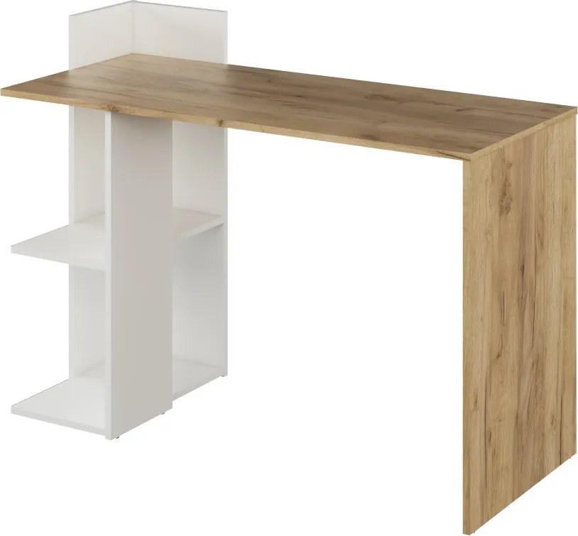 Polcos íróasztal 118x75x112cm barna FUR1239-1