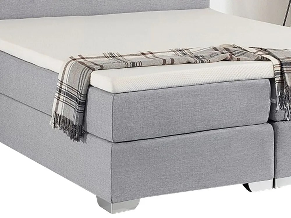Franciaágy Boxspring 180 cm PREMIER (matracokkal) (világosszürke). 1007441