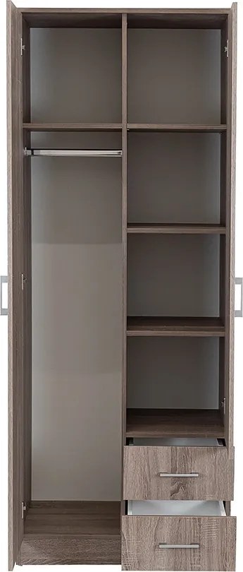 Miami gardróbszekrény 80x205 cm yorki tölgy-yorki tölgy