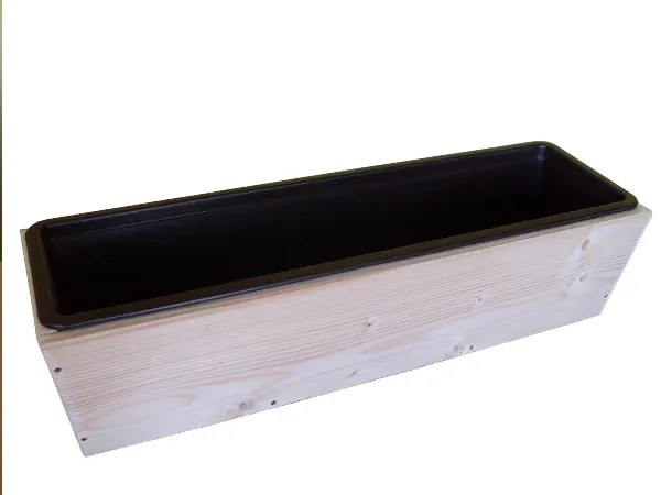 BALKONLÁDA 40CM FA, MŰANYAG BETÉTTEL