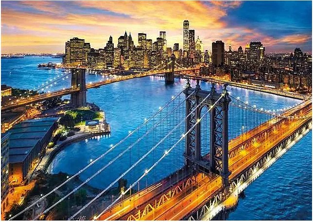 New York Bridges 3000 db-os puzzle Clementoni