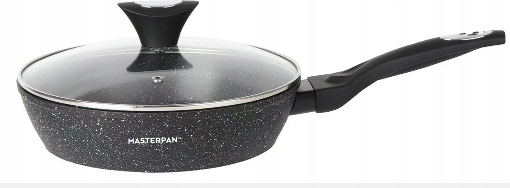 Modern Alumínium Serpenyő Márvány 26 cm Mélység 6,3 cm Masterpan 2315