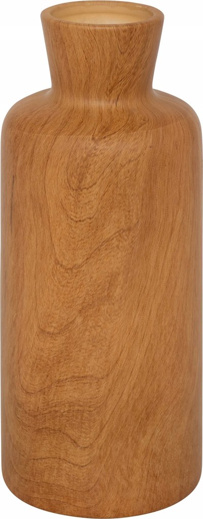 Kerámia Virágváza Barna Kerámia Fa Hatású 30 cm