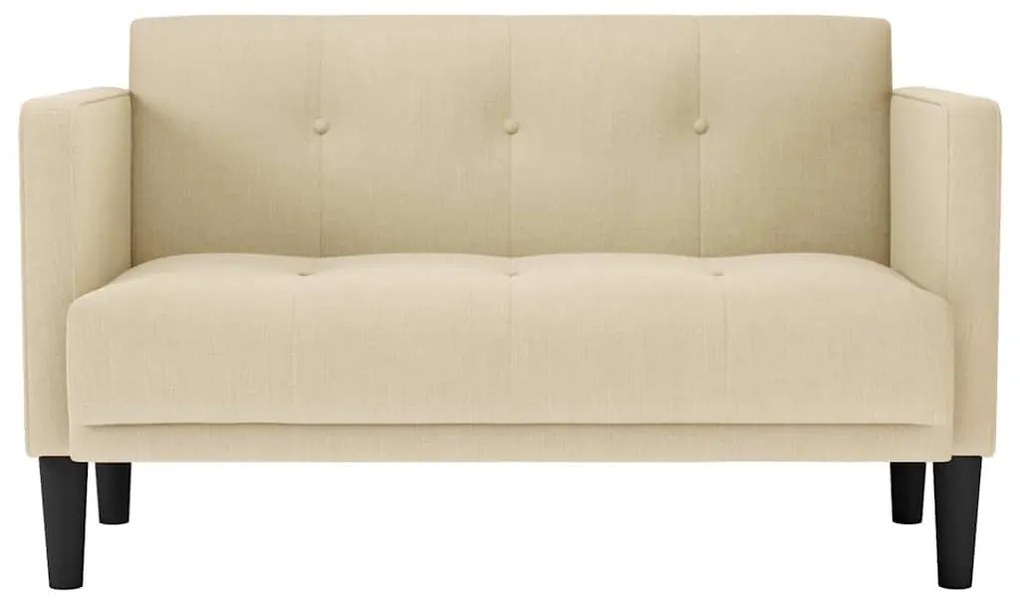 krém szövet loveseat kanapé 111 cm