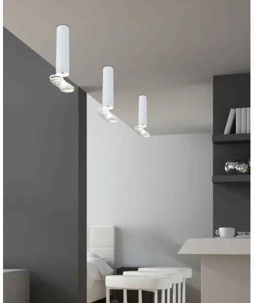 Csillár TUBA 1xGU10/50W/230V fehér