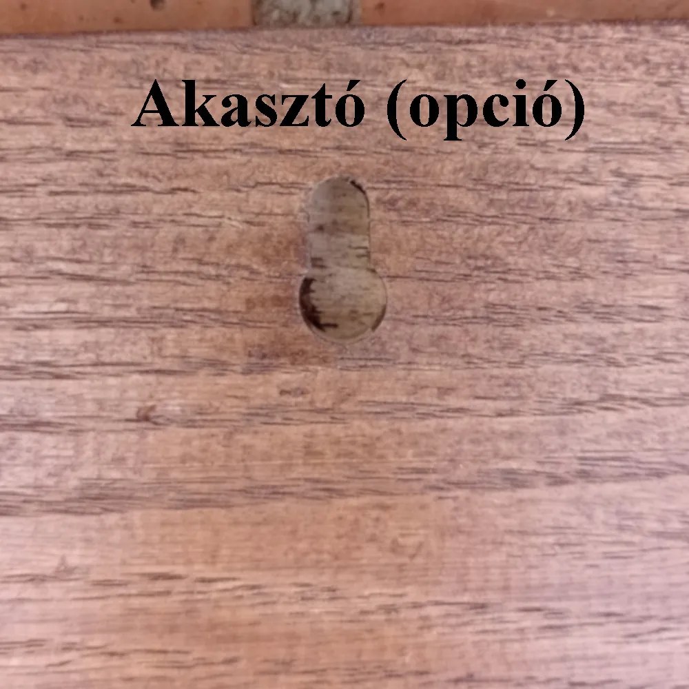 Házszámtábla ''Bástya" 400x200mm, fa