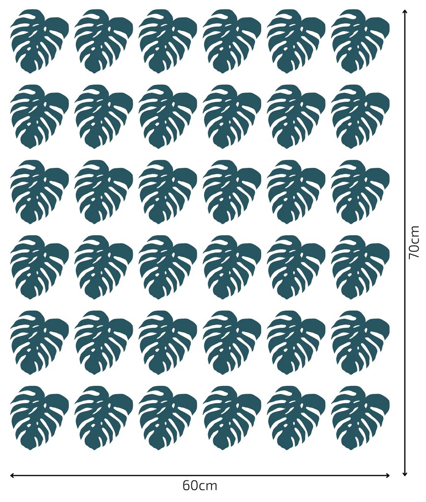 PIPPER. Textil falmatrica "Monstera levelek 2"