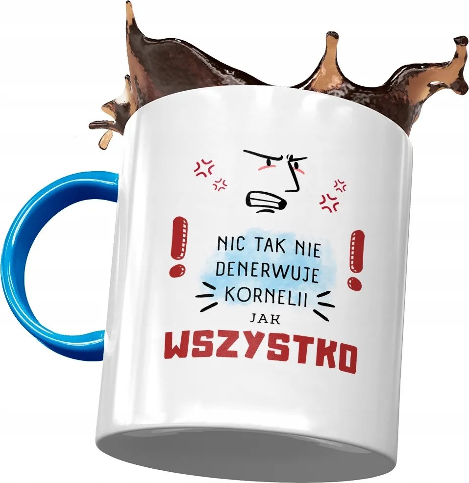 Kék Bögre Kornélia Barátnőknek Ajándék Nyomtatott Fotóval