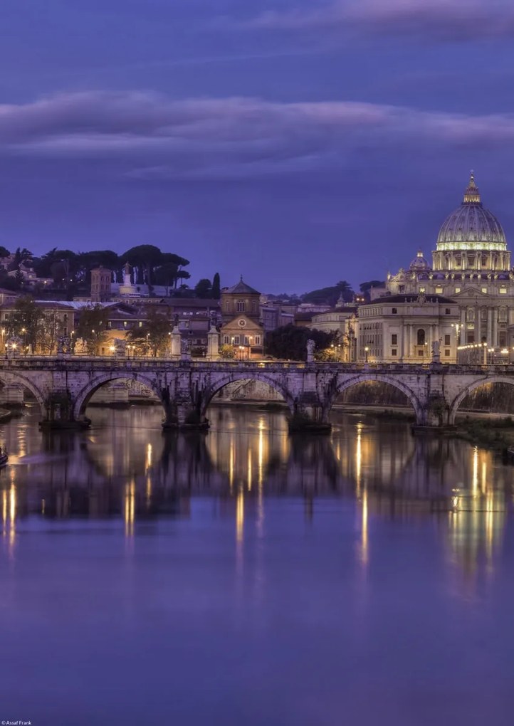 Poszter 29,7x42cm Kilátás a Basilica di San Pietro-ra a Vatikánban 3, Assaf Frank