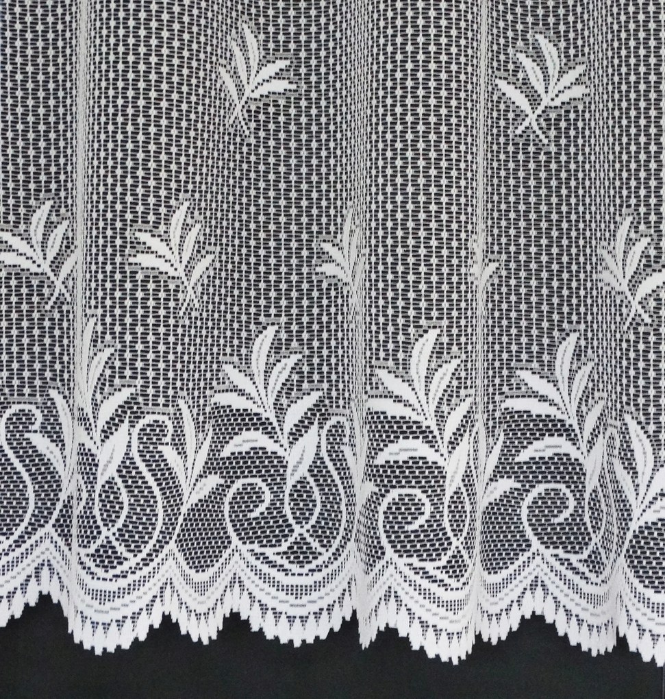 Mg Függöny jacquard 7145 Fehér 170cm 1,3mb Kupon